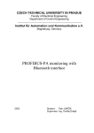 PROFIBUS-PA monitoring with Bluetooth interface