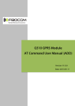 G510 GPRS Module AT Command User Manual - Premier
