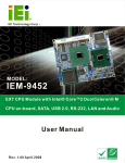IEM-9452 ETX Module User Manual