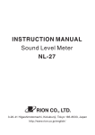 Rion NL-27 User Manual