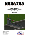 NMSB Model XI Electric Bolt Down Barrier User Manual Revision 2