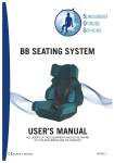 USER`S MANUAL BB SEATING SYSTEM