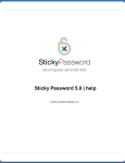 Sticky Password 5.0 | help