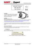 USB HART Modem (HM-USB-ISO) User Manual