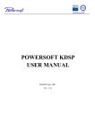 POWERSOFT KDSP USER MANUAL