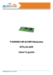 TWIMO HP & MP Modules RTU & API User`s guide