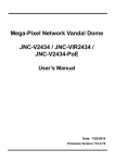 Mega-Pixel Network Vandal Dome JNC-V2434 / JNC