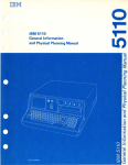 - --- IBM 5110 General Information and Physical Planning Manual