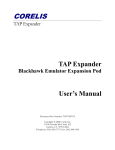 TAP Expander Blackhawk Emulator Expansion Pod User`s Manual