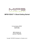 MIPS® SEAD™-3 Board Getting Started