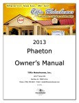 Phaeton Owner`s Manual