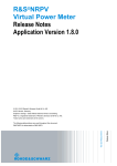 R&S&reg;NRPV Virtual Power Meter 1.8.0 Release