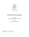 CSO-FFTS User Manual