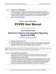 EVVRS User`s Manual