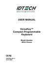 USER MANUAL VersaKey™ Compact