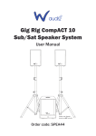 Gig Rig CompACT 10 Sub/Sat Speaker System