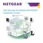 WiFi Booster for Mobile WN1000RP Installation Guide