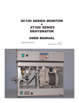 XC100 Series Monitor & XT300 Series Dehydrator User Manual