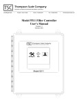 Model 5511 Filler Controller User`s Manual