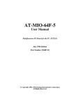 AT-MIO-64F-5 User Manual