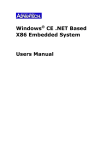 Advantech Windows CE .NET 4.0 User Manual