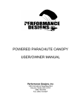 powered parachute canopy user/owner manual