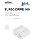 TURBO.DRIVE 400 - Ideal Vacuum Products, LLC
