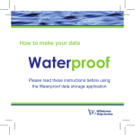 Waterproof booklet