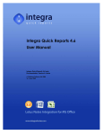 Integra Quick Reports 4_6 User Manual