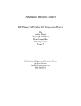 Alternative Design 3 Report