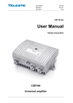 User manual: CXE180 Universal amplifier