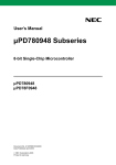 uPD780948 Subseries 8-bit Single