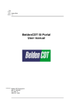 Belden Project portal - User Manual v1.1