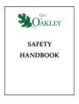 SAFETY HANDBOOK - City of Oakley