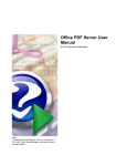 Office PDF Server User Manual