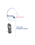 CK32 I-Safe Handheld Computer User`s Manual