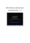 NMP-1000 Network Multimedia Player User Manual (Version: 1.1.2)