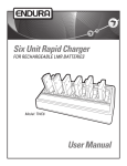 Six Unit Rapid Charger User Manual