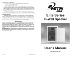 Elite Series In-Wall Speaker