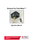 Exhaust Fan Flow Meter™ Operation Manual