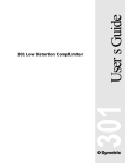 301 Low Distortion Comp/Limiter