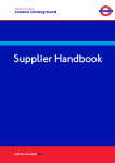 London Underground Supplier Handbook