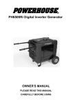 Owner`s Manual - Powerhouse Generators