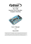 IFC-CI00 Interface Free Controller Computer Interface User`s Manual