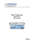 Flash Programmer Model TFP2 User Manual