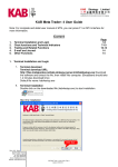 KAB Meta Trader- 4 User Guide