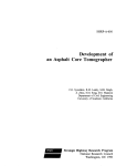 development of an asphalt core tomographer