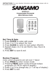 Set Time & Date 1. Press CLOCK to enter edit mode 2