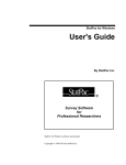 StatPac For Windows User`s Manual