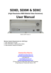 SD8D, SD8W & SD8C User Manual ABV low